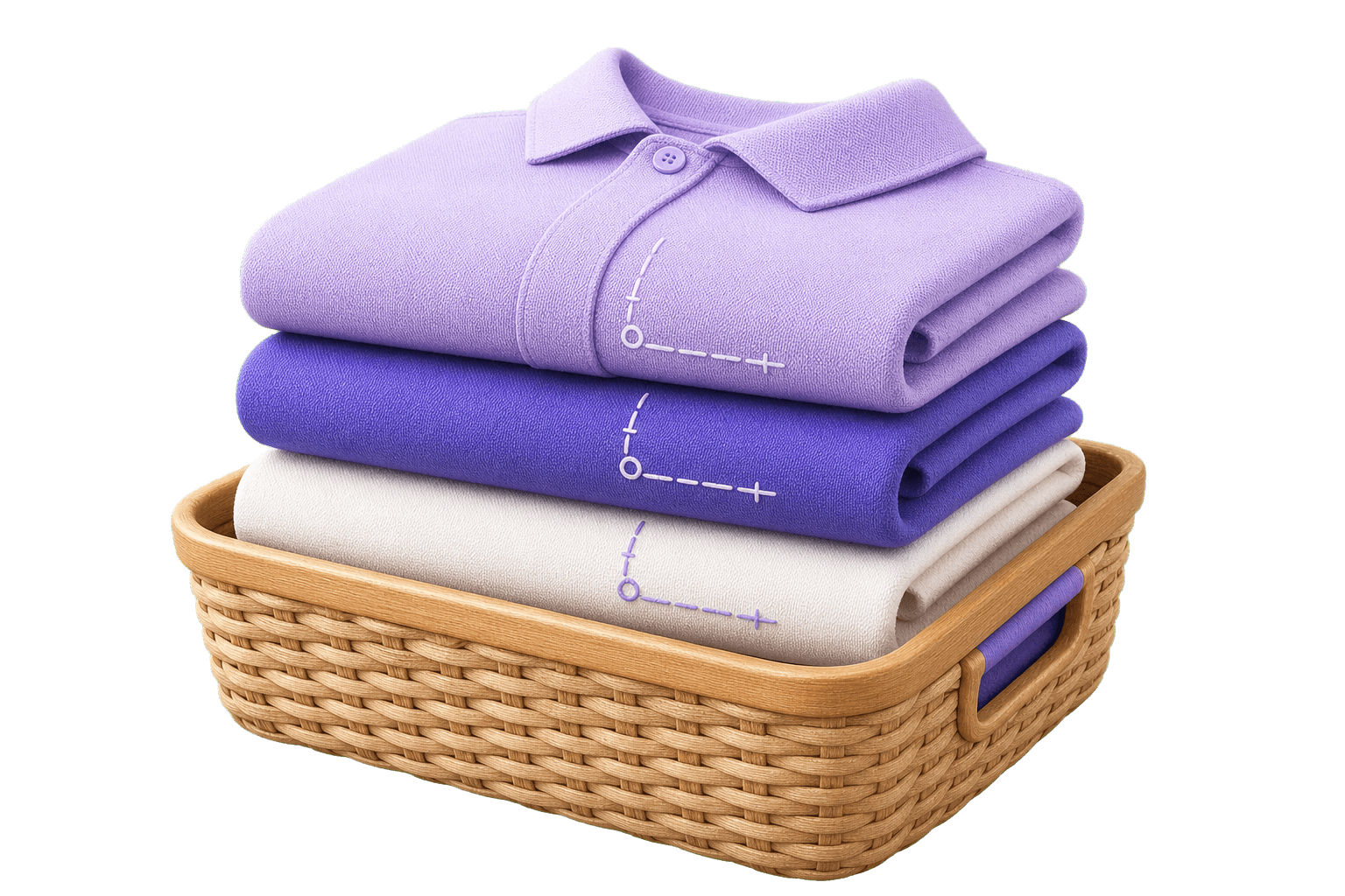 Wash & fold service illustration