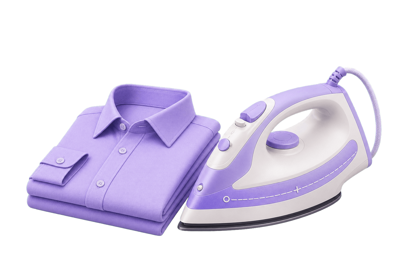 Wash & iron service illustration